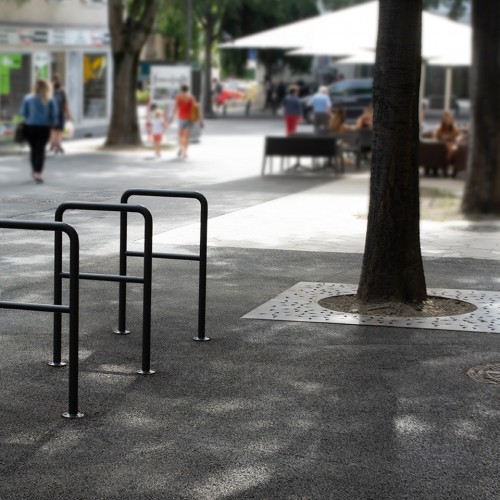 Appuis vélo et grilles d'arbre pour l'Avenue du Midi, en collaboration avec la Ville de Sion